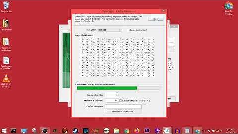 Learning Veracrypt Part 38, Generating A Random Keyfile