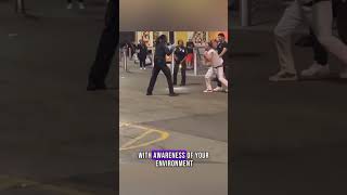 Security Guard Handles 2 Attackers With Boxing Skills | Real Self Defense #shorts