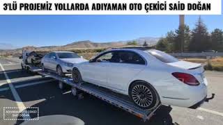 TÜRKİYE'de BİR İLK YAPTIK 3 ARAÇ BİRDEN ÇEKTİM 3lü SABİT KASA OTO KURTARICI TAŞIYICI ÇEKİCİ MİNİ TIR