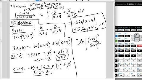 6.12 BC ONLY Integration By Partial Fractions