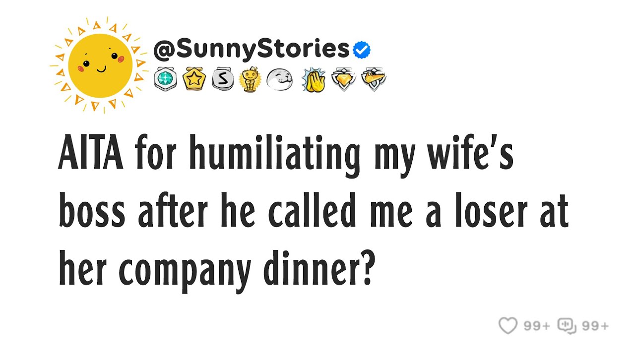 AITA за то, что я унизил начальника моей жены после того, как он назвал меня неудачником на ее ко...