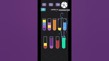 water sort puzzle game level 14