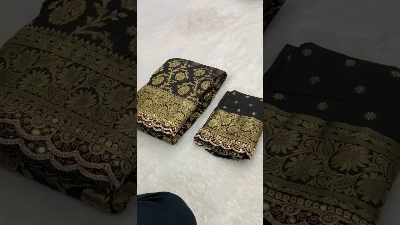 Bridal Wedding Khadi Georgette Sabyasachi Scallop Saree