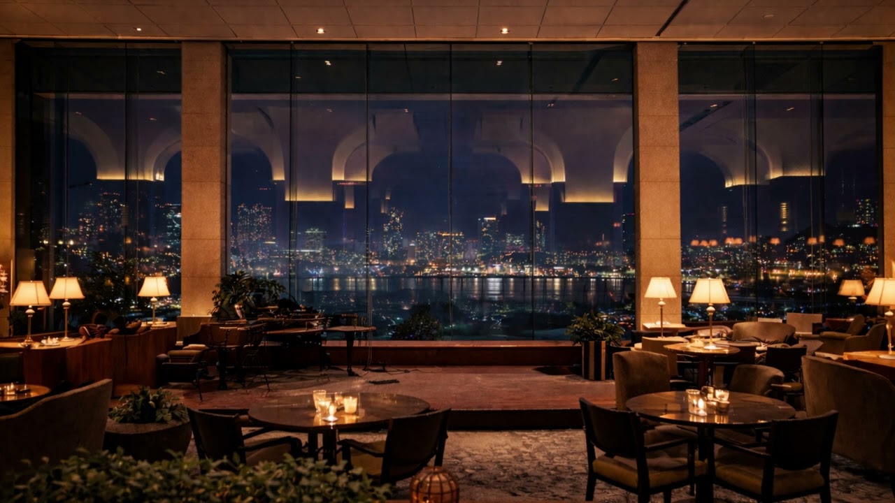 City Pop Jazz 1 Hour ☕🌆 | Uplifting Cafe & Hotel Lobby Background Music (Instrumental)