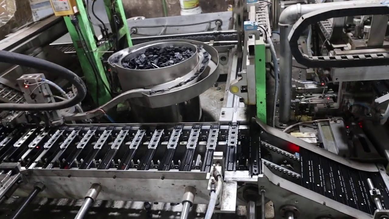OEM factory custom Automatic assembly of drawer slides - YouTube