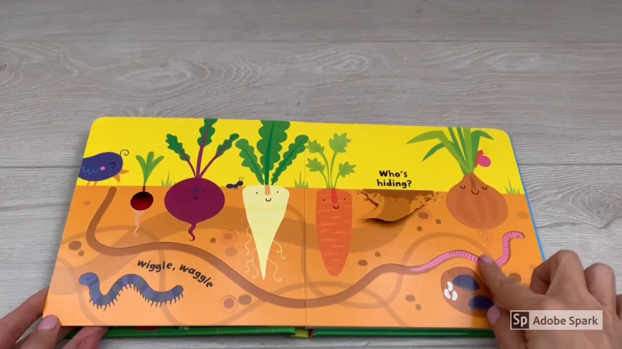 Fingertrail Play book Garden Usborne