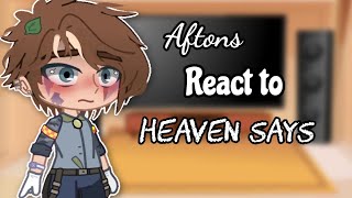 • | Aftons react to Heaven Says | gacha club | Og? | reaction | marxsq. | DESC | •