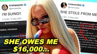 Trisha Paytas OWES $16K To 0nlyFans Worker.. *LEAKED MESSAGES*