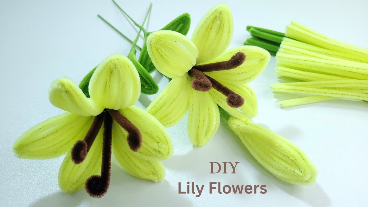 DIY Crafts! Handmade tutorial tips for lily flowers easy to making for everyone.