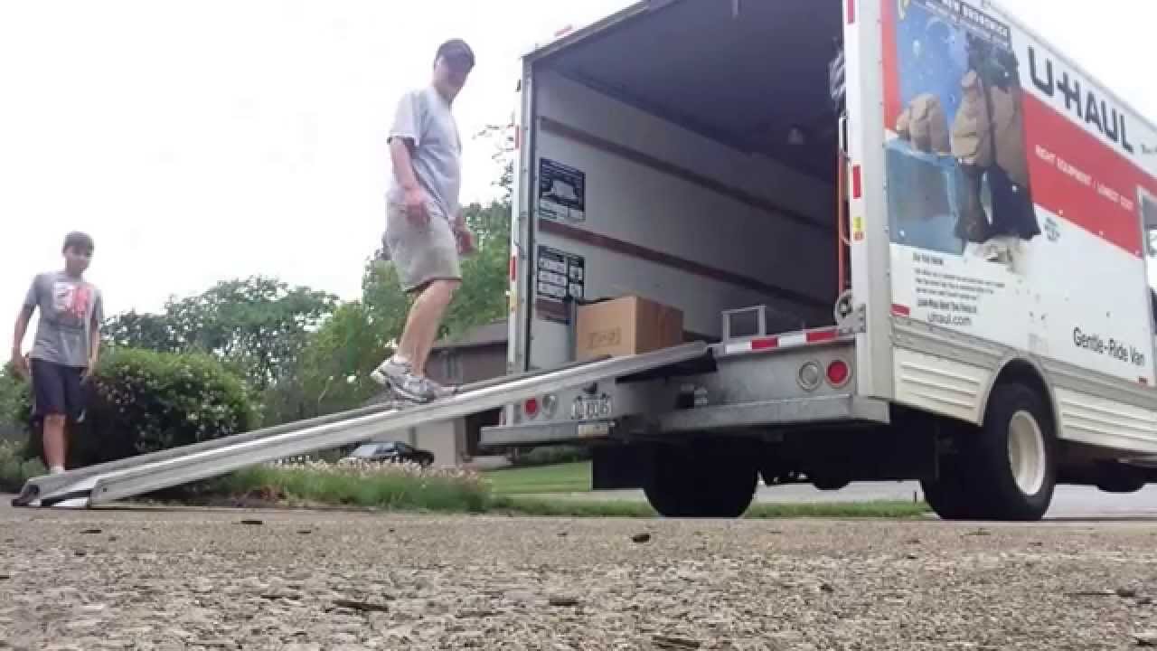 Jumping off a freaking uhaul truck YouTube