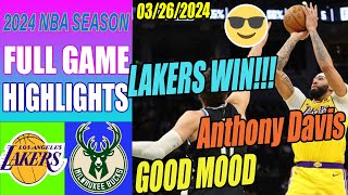 Lakers vs Bucks [FINAL\/OT] Highlights Mar 26, 2024 | NBA Highlights 2024