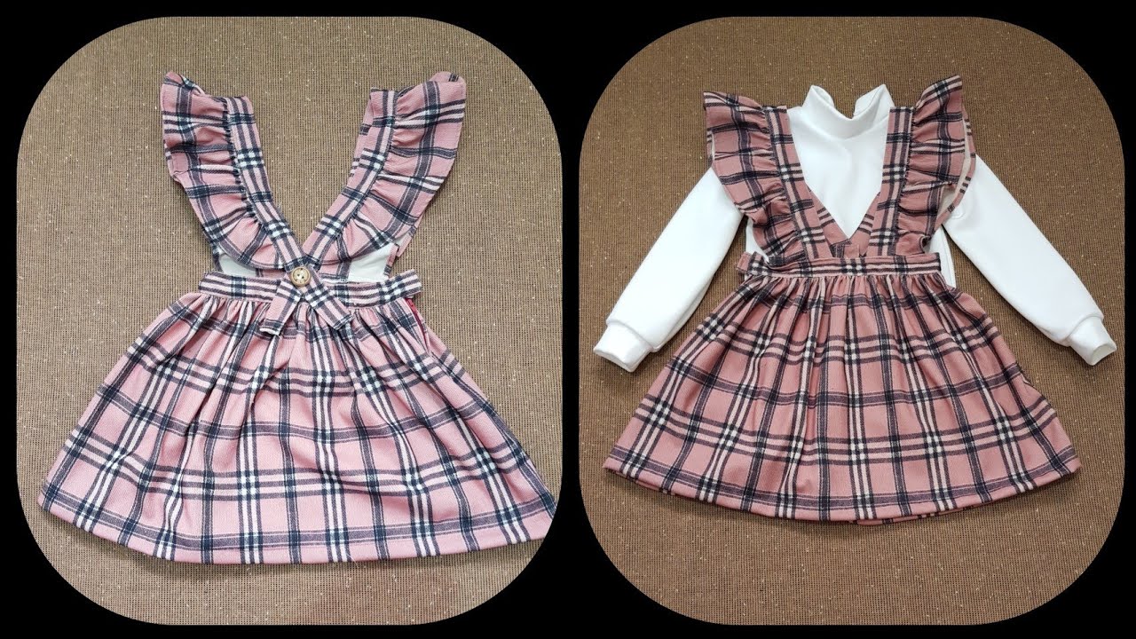 طريقة قص وخياطة طقم جيب وبلوزه لطفله من ٣إلى ٤ سنوات