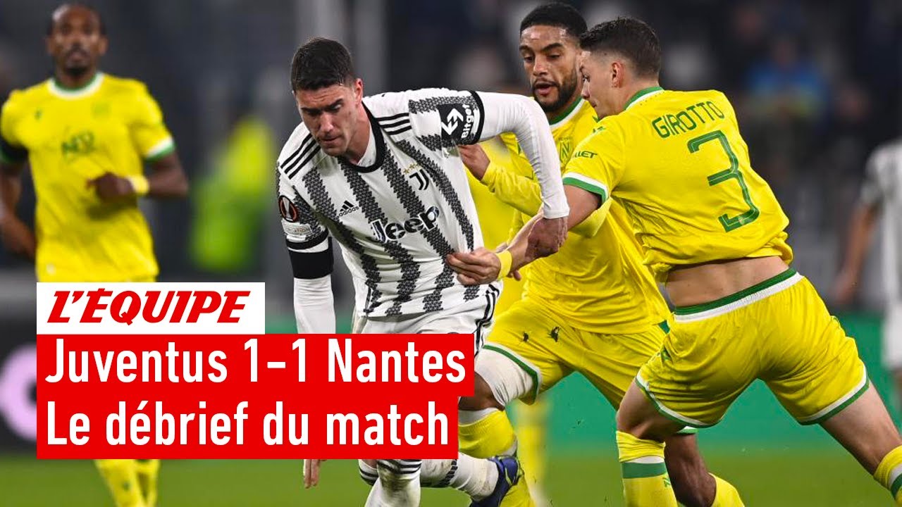 Juventus 'arañó' un empate contra el Nantes por Europa League