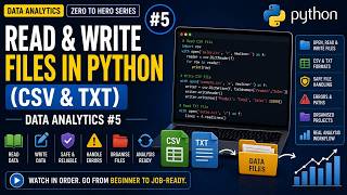 Read & Write Files in Python (CSV & TXT) | Data Analytics #5
