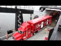 Budweiser Clydesdale Trucks Boarding S.S. Badger, August 13, 2012