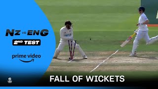 NZ vs Eng 2nd Test: Day 5 - Fall of wickets 🏏  | Prime Video India