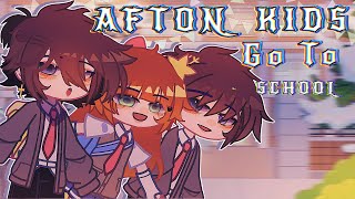 Afton Kids Go To School | 1/? |ft. Afton Kids|Gacha Afton Family| Gacha FNaF|Gacha clud| Remake.