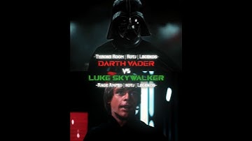 Darth Vader (ROTJ) VS Luke Skywalker (ROTJ) | Legends #starwars #shorts #trending