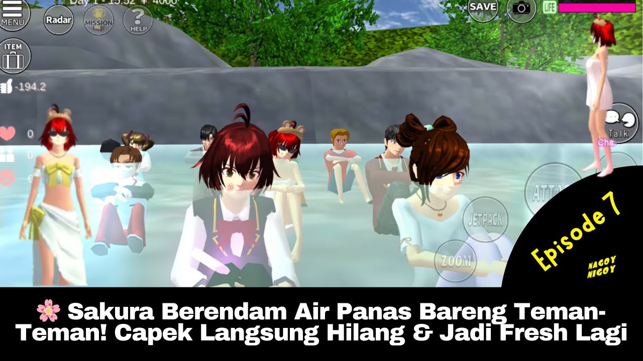 Sakura Berendam Air Panas Bareng Teman-Teman! Capek Langsung Hilang & Jadi Fresh Lagi