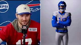 Bills Josh Allen tells Fans Media Stop Hate on New Alternate Nickel City Uniforms