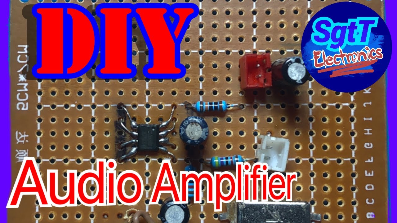 How To Make A 8002d Ic Audio Amplifier Circuit Youtube