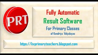 Fully Automatic Result Software for the Primary Classes of Kendriya Vidyalayas screenshot 2