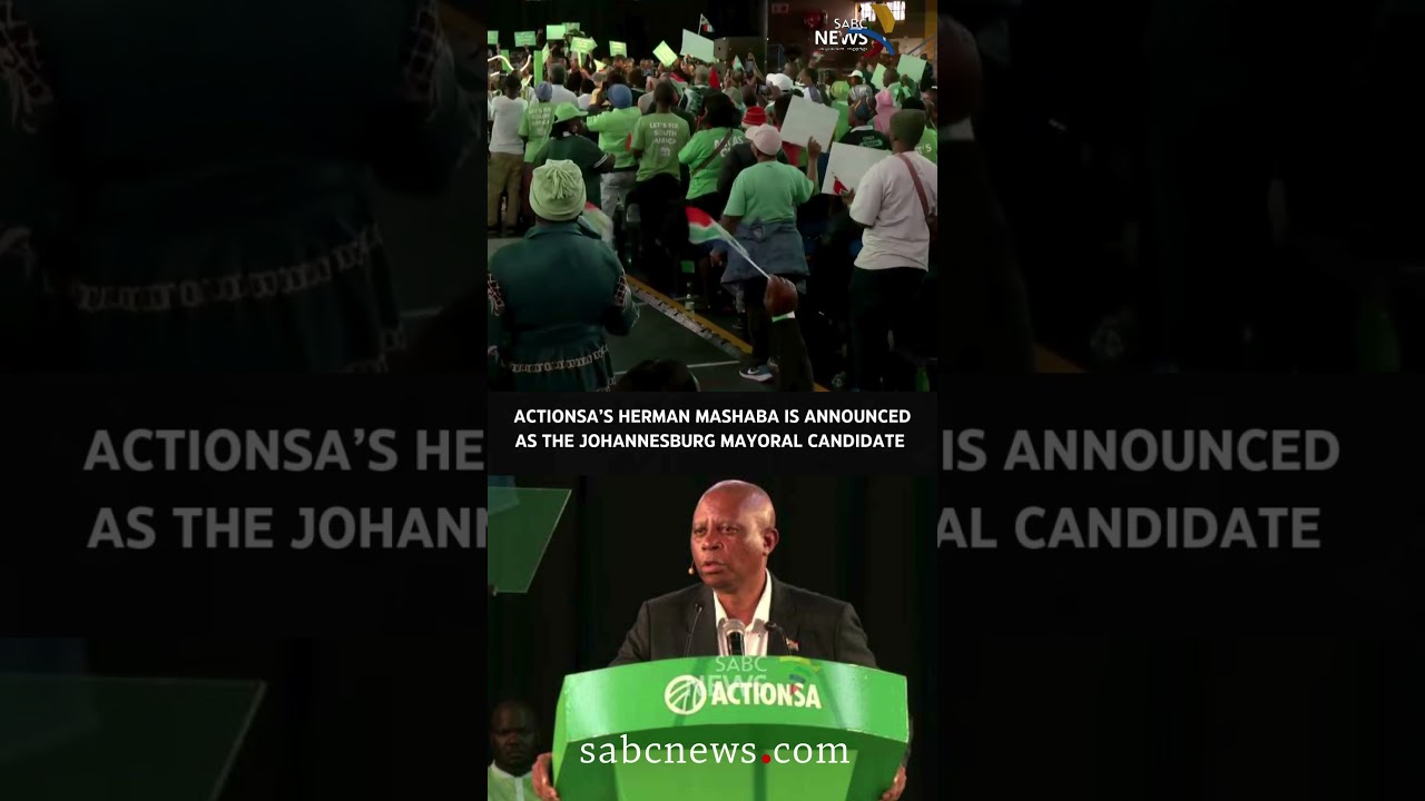 ActionSA&rsquo;s Herman Mashaba is announced as Johannesburg Mayoral candidate  #sabcnews #actionsa