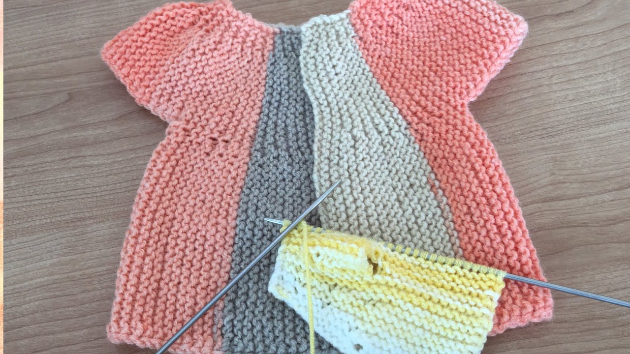 Farklı Başlama Tekniği İle Örgü Yelek Yapımı #Kolay İki Şiş/#Easy Two Skewers