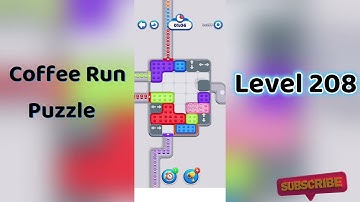 ☕ Coffee Run Puzzle Level 208 Walkthrough 🔍 | Coffee Run Level 208