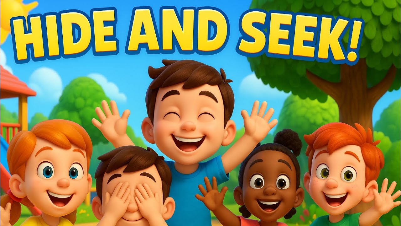 Hide and Seek Song for Kids | Fun Learning Game Song | Kids Animation ...