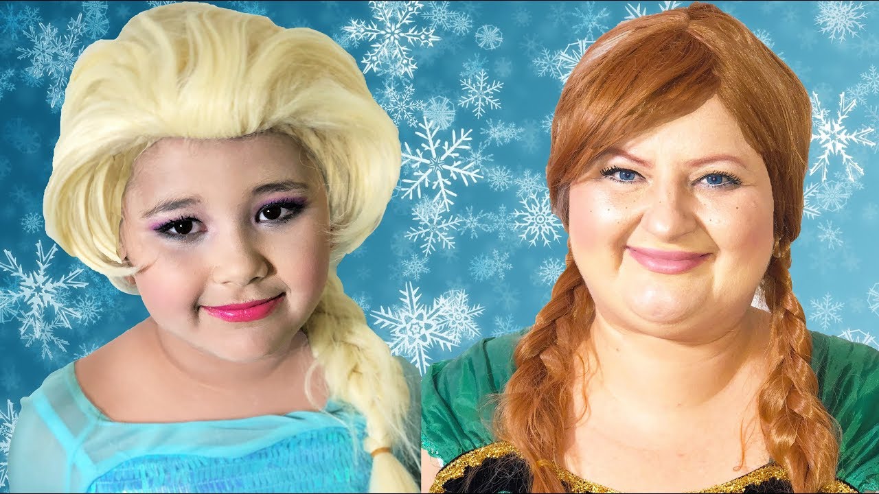 Disney Frozen Elsa and | Makeup Halloween Costumes and Toys - YouTube