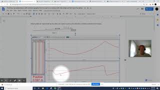 Find four accelerations with motion graphs from a cart on a ramp
