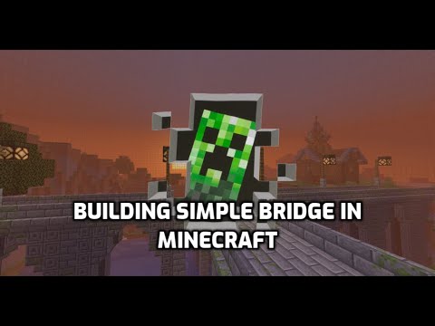 Building simple bridge in Minecraft - YouTube