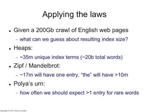 Laws of Text 8: Applications