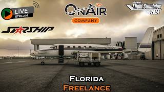 Black Square Beech Starship | Florida Flying | OnAir Missions | MSFS 2024🛩️