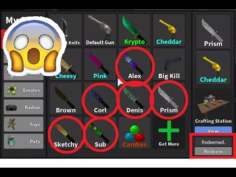 HOW TO GET 6 KNIVES COMPLETELY FREE! [Roblox 2017] Murder Mystery 2 ...