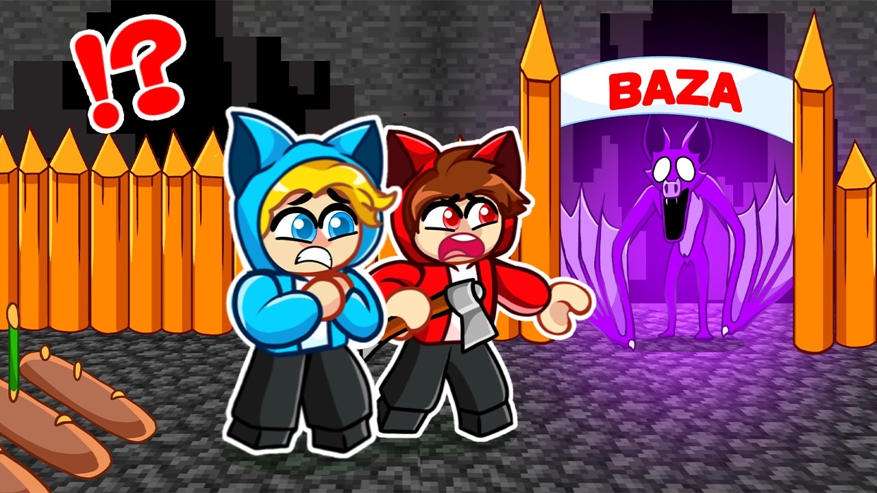 ZBUDOWALIŚMY BAZE W JASKINI NIETOPERZA W 99 NOCY w LESIE w ROBLOX!
