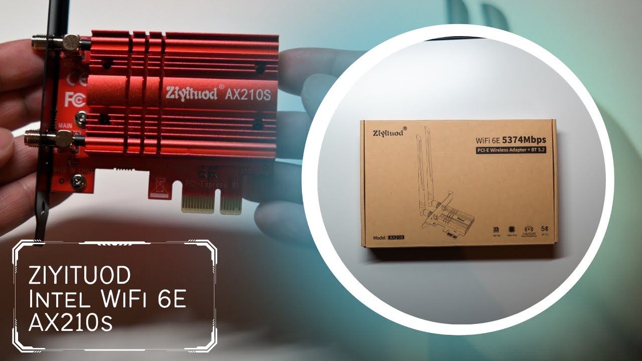Ziyituod Intel WiFi 6E AX210 PCIE card