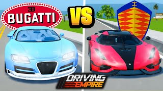 Bugatti VS Koenigsegg In Driving Empire!