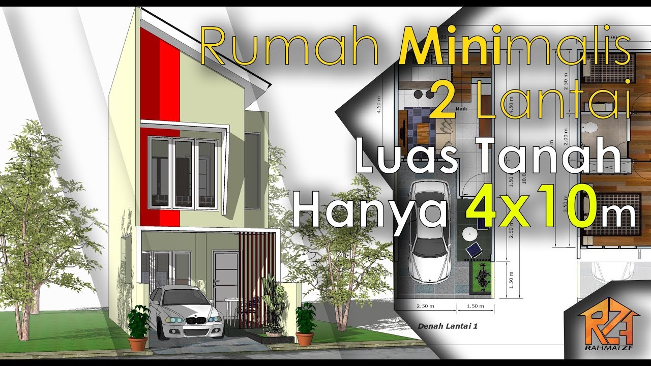 Rumah Di Lahan 4x10 Meter Youtube