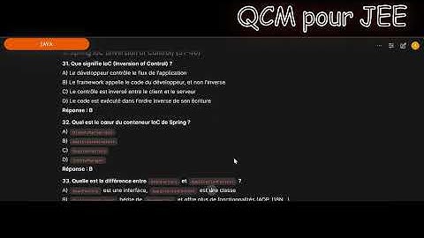 QCM Java JEE Corrigé 📝 | 20 Questions pour Réussir votre Examen (Servlet, JSP, JPA)