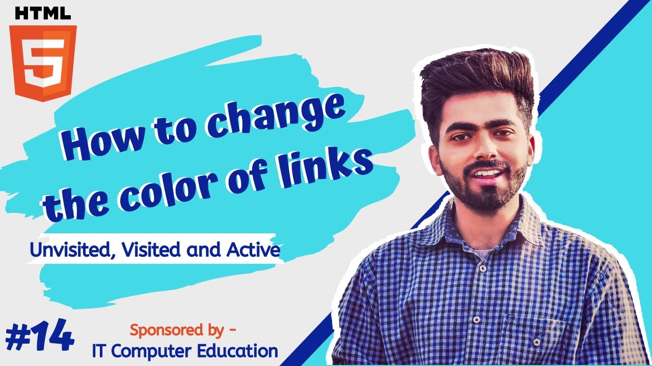 HTML tutorials for Beginners || How to change the color of Links ...