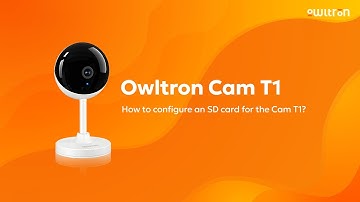 How to insert an SD card into the Owltron cam T1 and configure the local storage