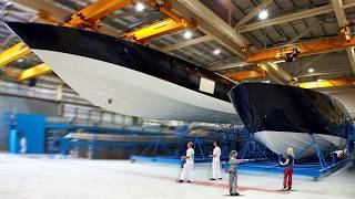 Boat / Ship Factory tour⛵: SHIPYARD {Dockyard} SHIP Construction – Building Luxury Yacht production