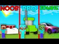 Minecraft Battle: Baby NOOB vs Baby PRO vs Baby ZOMBIE: CAR BUILD CHALLENGE - Animation