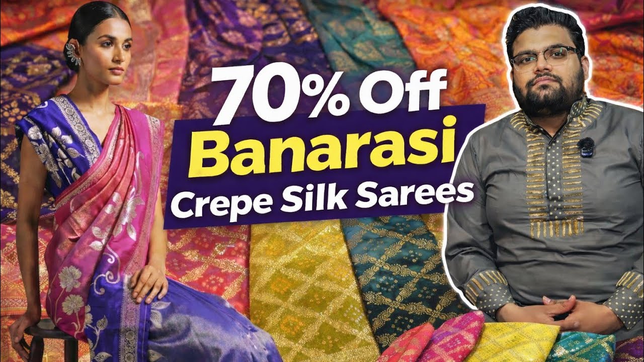 Banarasi Rassian Silk Saree Mega Sell 70% Off | Banarasi Silk Saree Factory | Sartaj Saree Varanasi 