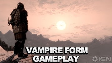 Skyrim DLC: Dawnguard - Vampire Form Gameplay