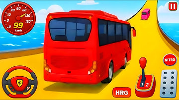 Crazy Bus Mega Ramp Impossible Racing - Bus Mega Ramp Impossible Tracks - Android Gameplay #91