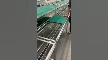 Gravity conveying system double speed chain conveyor #aluminium#productionline #craft #industrial