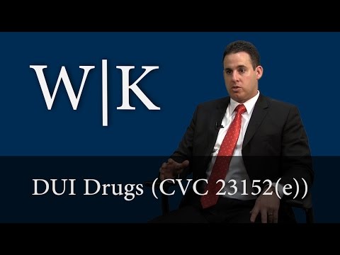 DUI Drugs (VC 23152(e))